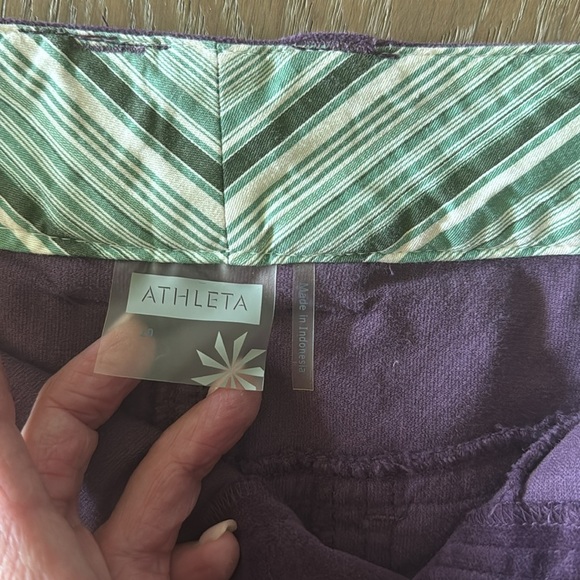 Athleta Roseville Brushed Velvet Cotton Skirt Womens 10 A-Line Soft Stretch - Picture 8 of 11